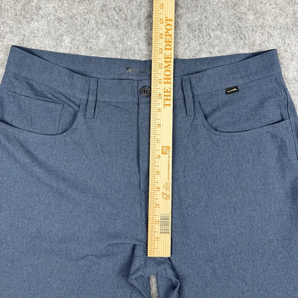 Travis Mathew Men's Open to Close Pants Blue 35x26 Performance Lightweight EUC